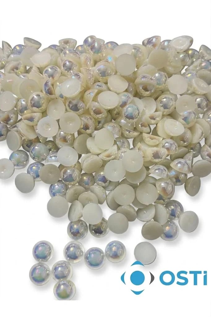 PLASTİK YARIM İNCİ JANJANLI KREM