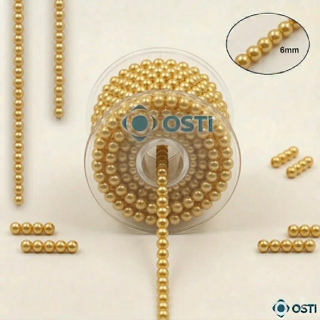 PLASTİK RULODA TEK SIRA İNCİ ALTIN