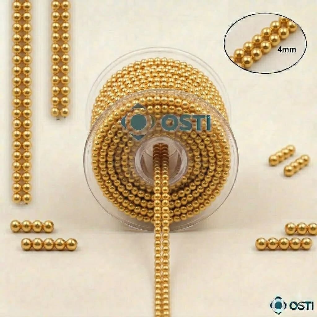 PLASTİK RULODA ÇİFT SIRA İNCİ ALTIN