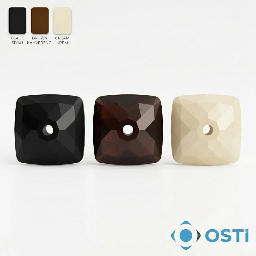 PLASTİK PERDE BONCUĞU KARE