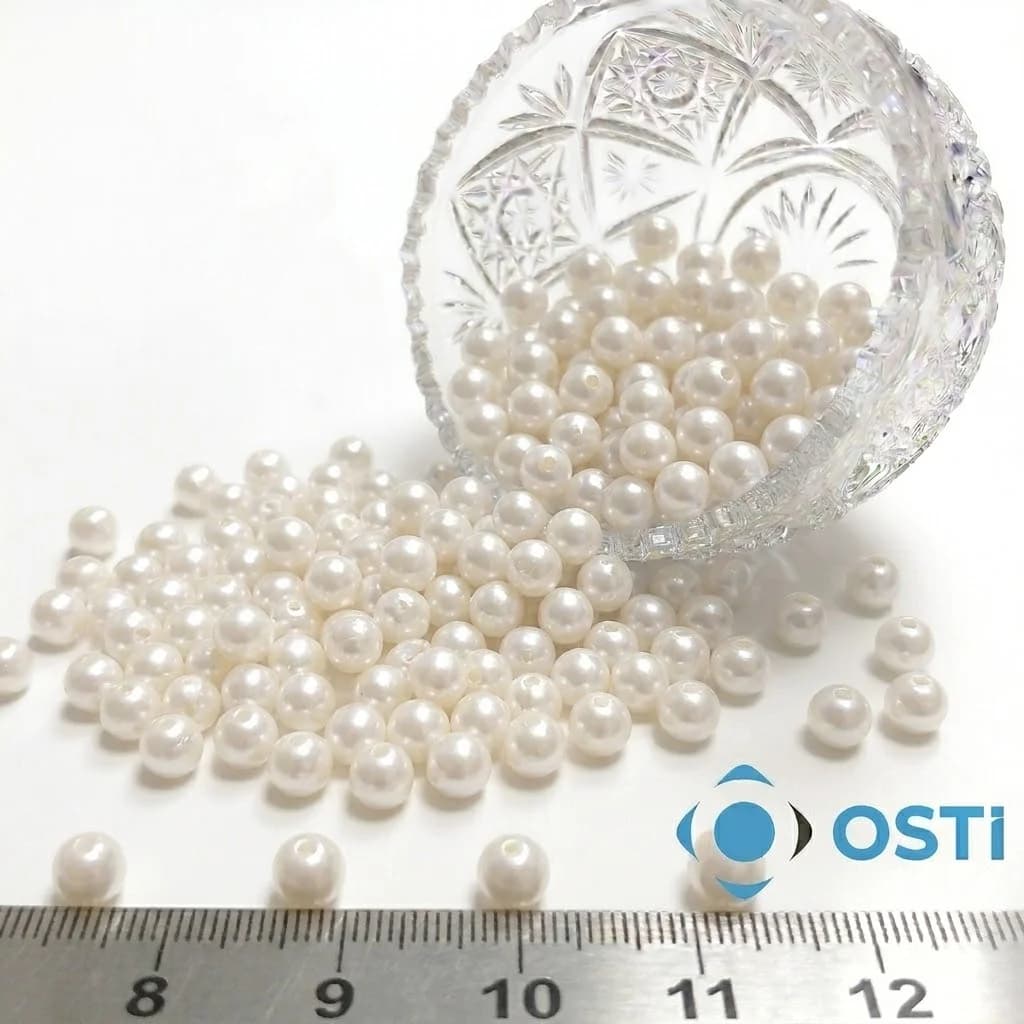 CAM İNCİ BONCUK 8-12MM BEYAZ
