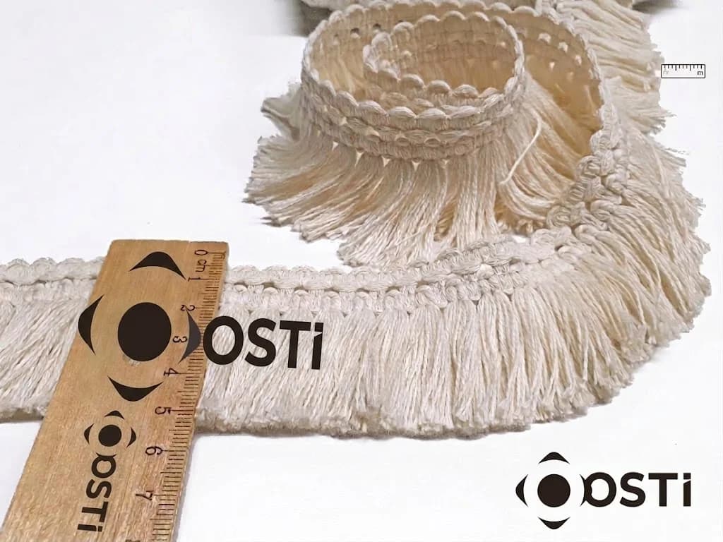 NATUREL RENK PAMUK ŞERİT SAÇAK 25 YARDA