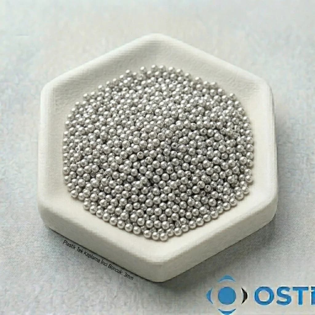 PLASTİK TEK KAPLAMA İNCİ BONCUK 3MM 