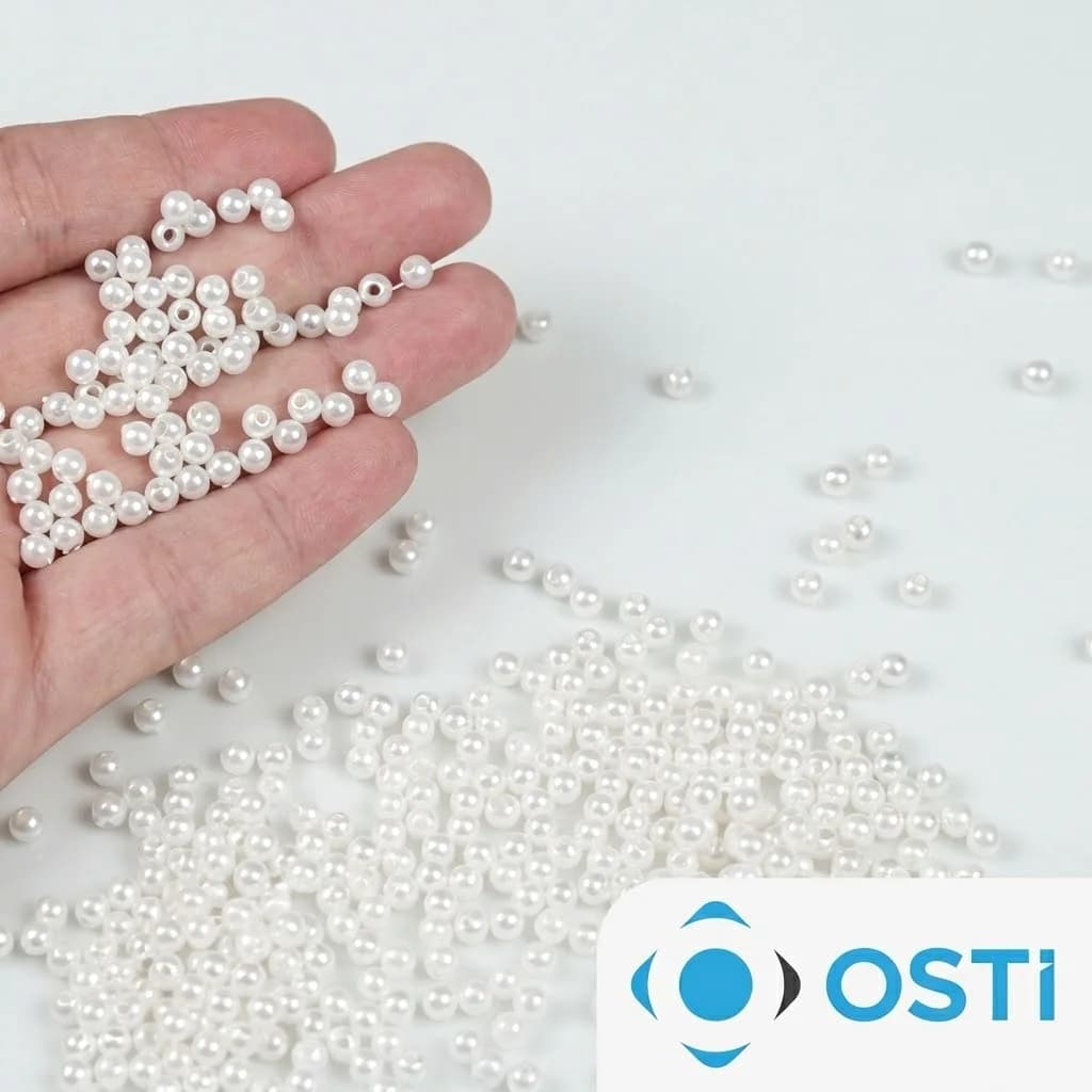 PLASTİK LÜX İNCİ BONCUK BEYAZ