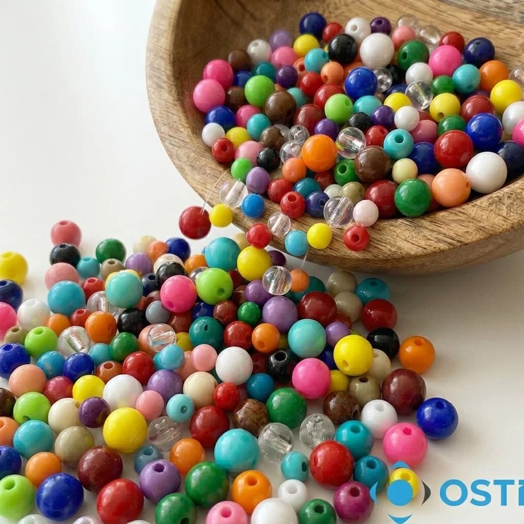 PLASTİK MAKROME BONCUĞU KARIŞIK RENKLİ