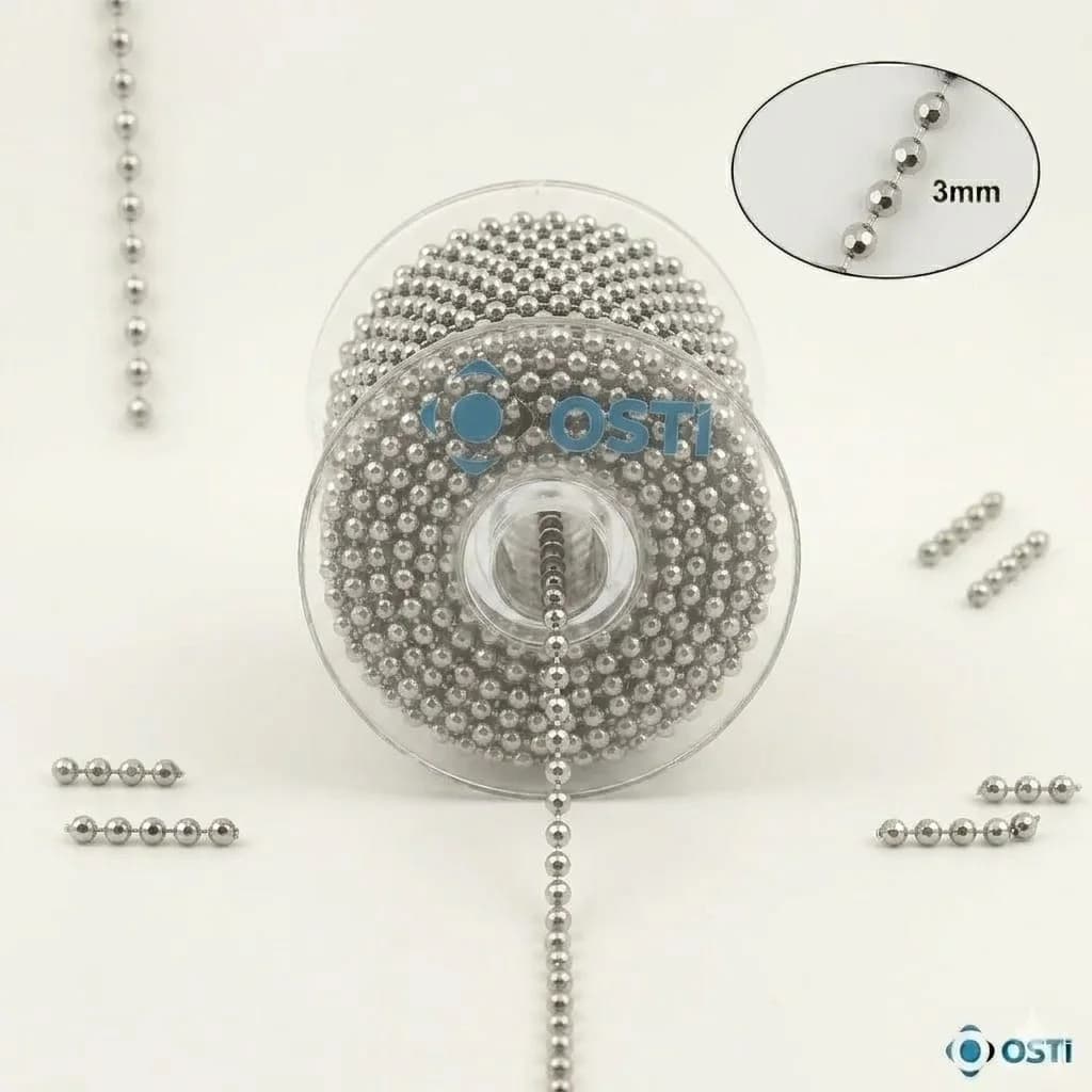 PLASTİK RULODA SABİT İNCİ 3MM GÜMÜŞ