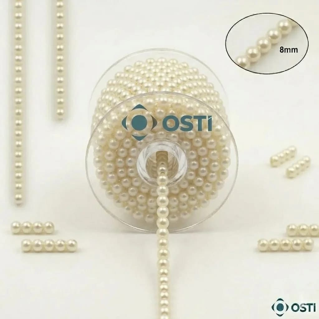 PLASTİK RULODA SABİT İNCİ 8MM 