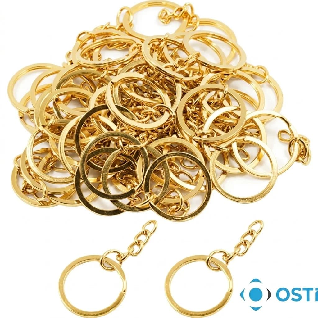 ANAHTARLIK HALKASI 2.5CM  ALTIN 1000'Lİ