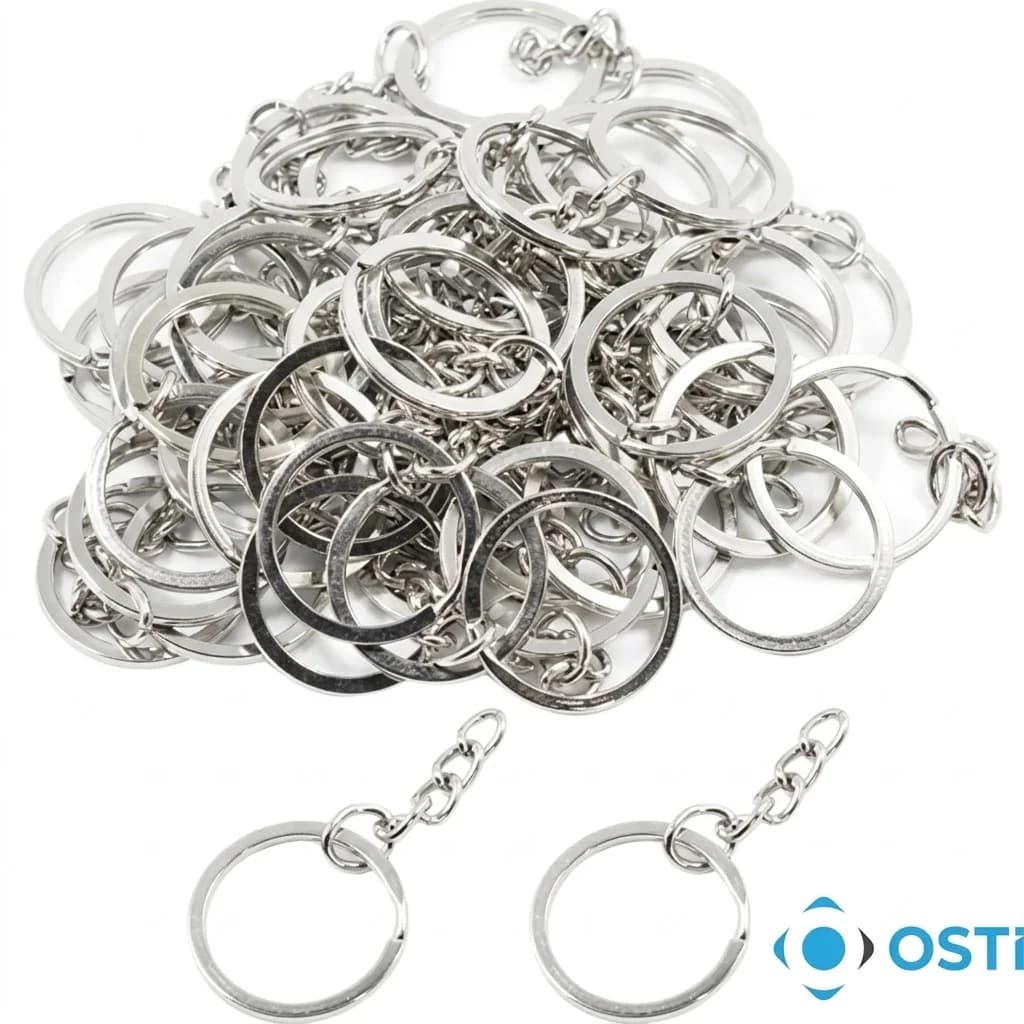 ANAHTARLIK HALKASI 3CM GÜMÜŞ 1000'Lİ