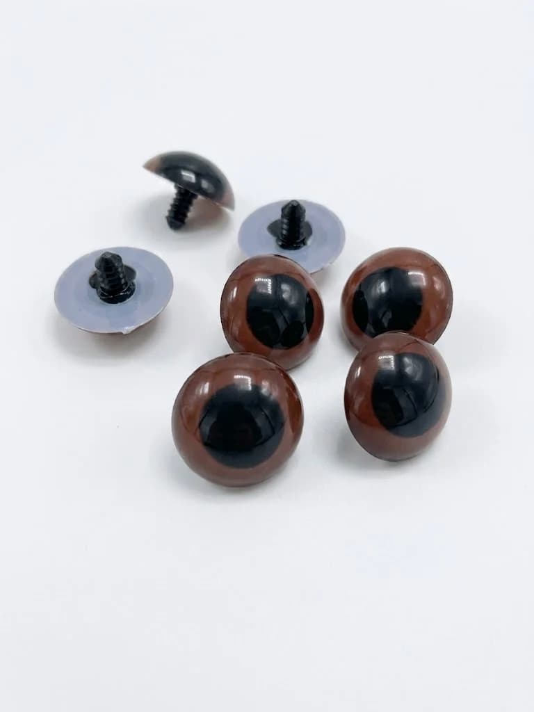 VİDALI GÖZ KAHVERENGİ 25 MM 100 ÇİFT