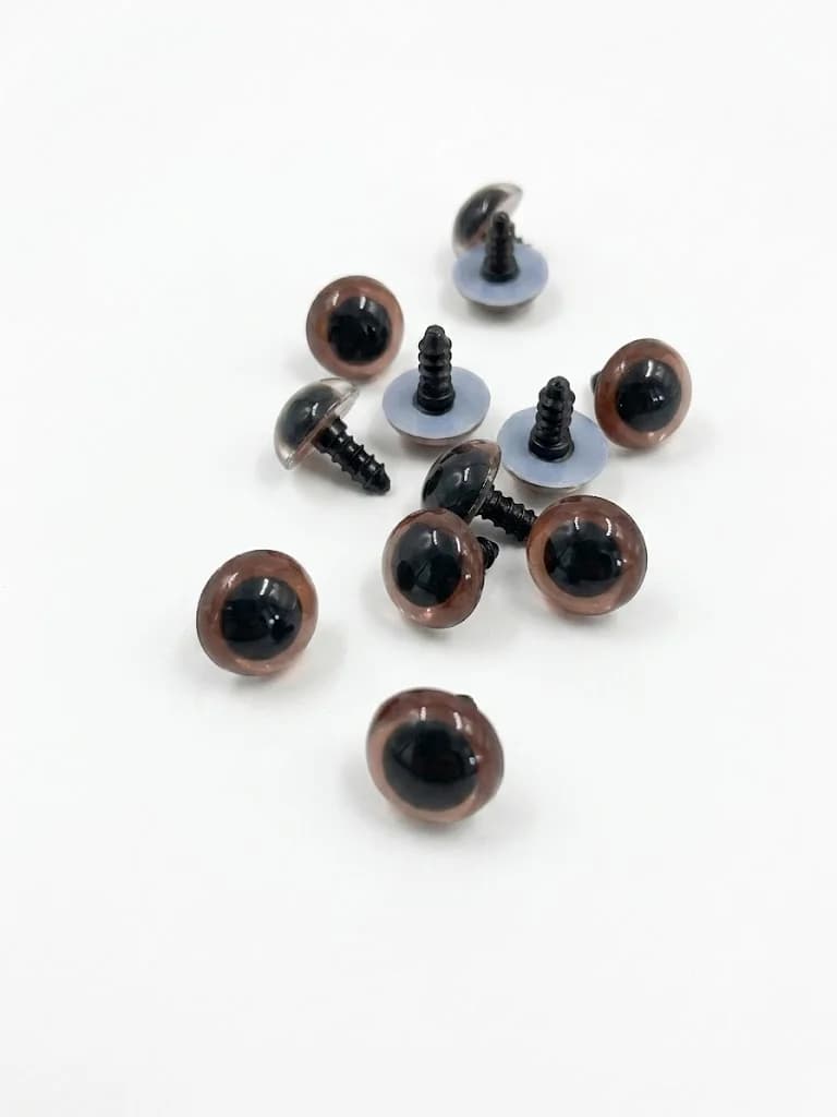 VİDALI GÖZ KAHVERENGİ 15 MM 500 ÇİFT