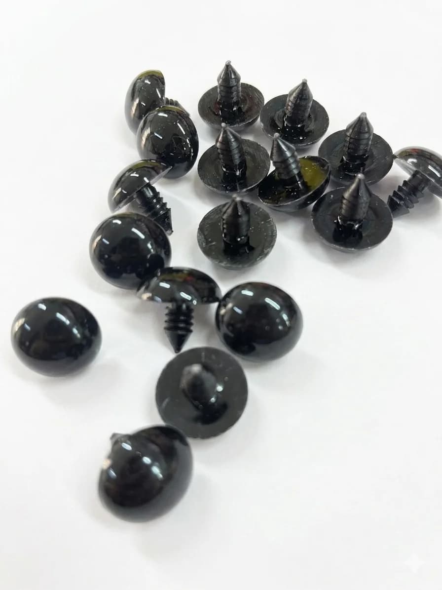 VİDALI GÖZ SİYAH 17 MM  500 ÇİFT