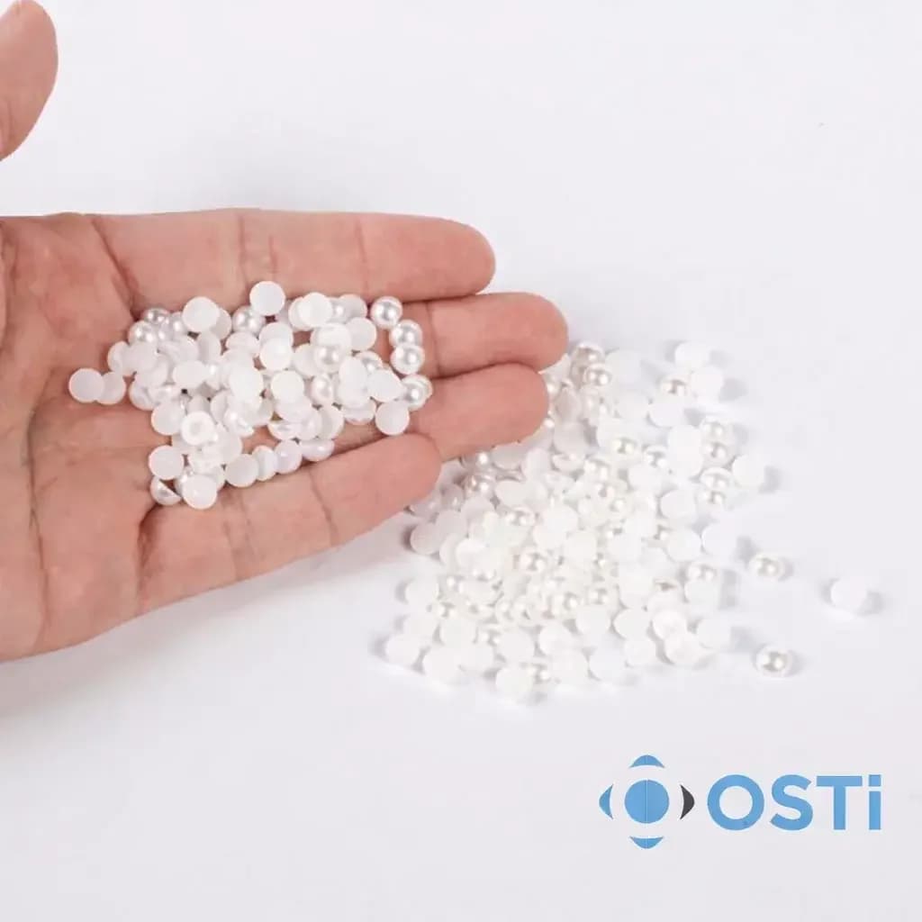 PLASTİK YARIM İNCİ BONCUK BEYAZ