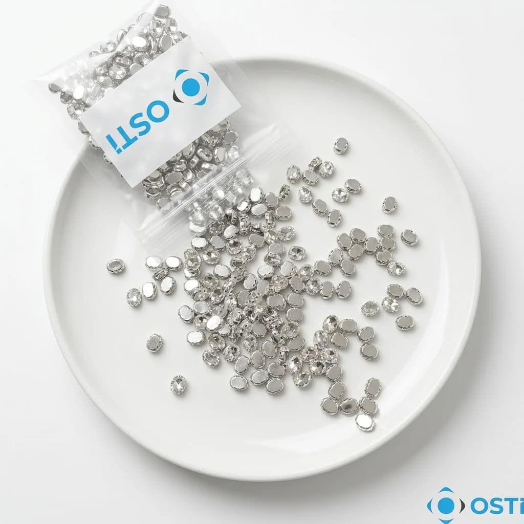 OVAL KASALI DİKME CAM TAŞ  8X10 2000'Lİ