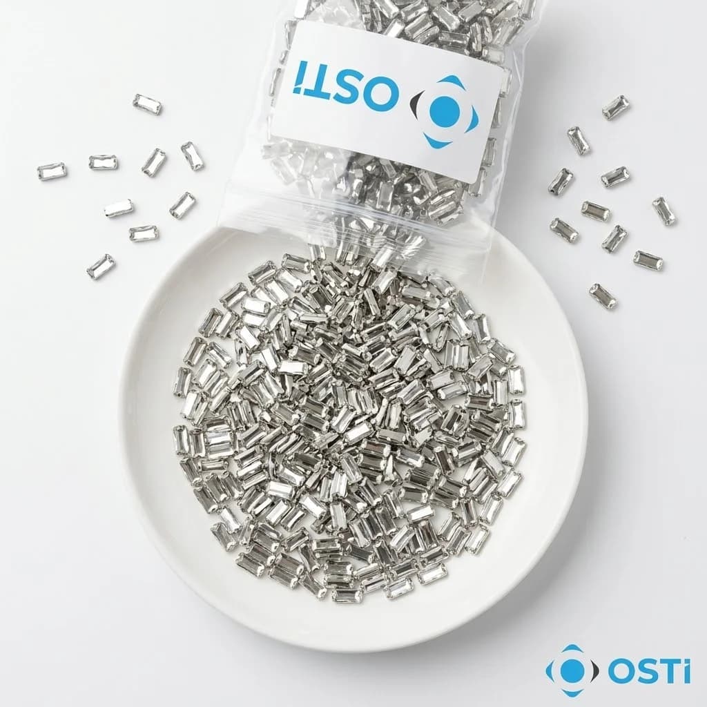 BAGET KASALI DİKME CAM TAŞ 5X10 2000'Lİ