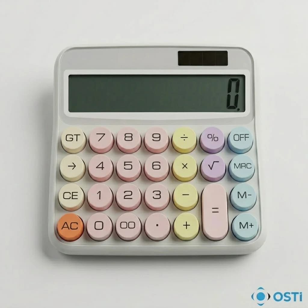 HESAP MAKİNESİ RENKLİ 8866