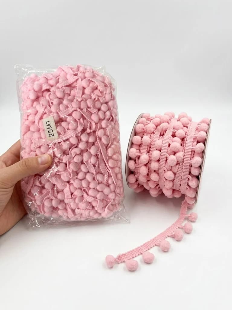 ŞERİT MUZ PONPON 1CM 25 YARDA