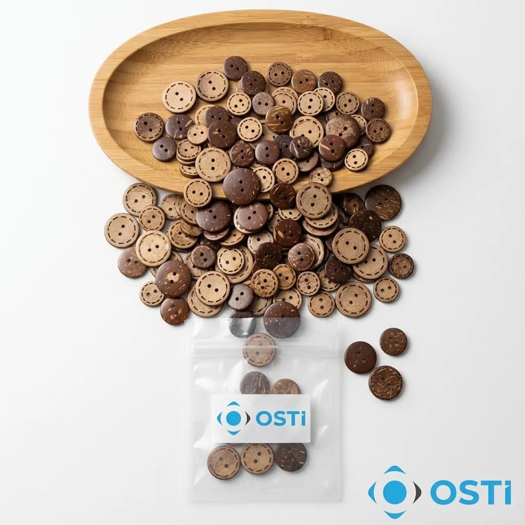 KOKONAT DÜĞME DİKİŞLİ 20 BOY 1000'Lİ