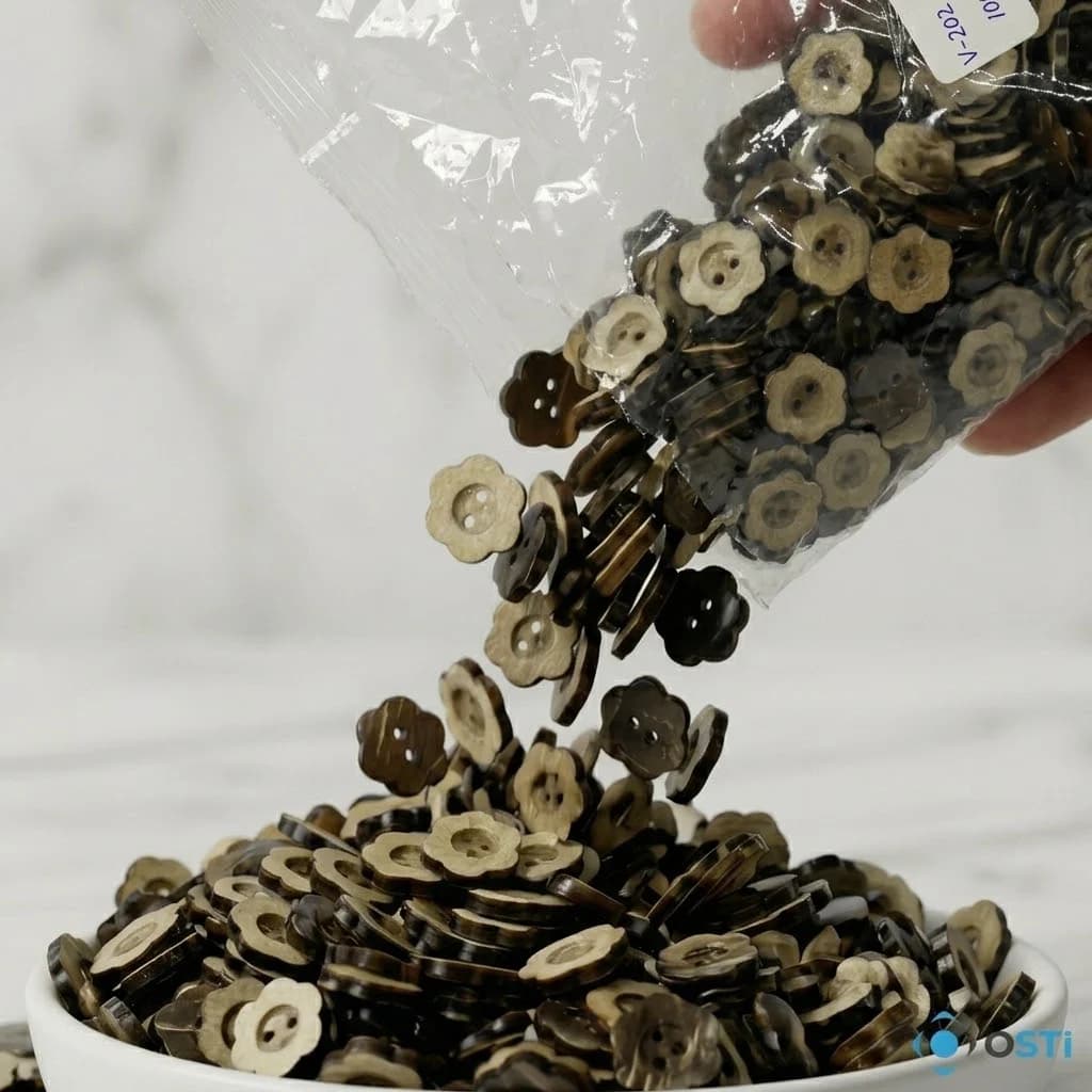 KOKONAT DÜĞME PAPATYA 20 BOY 1000'Lİ