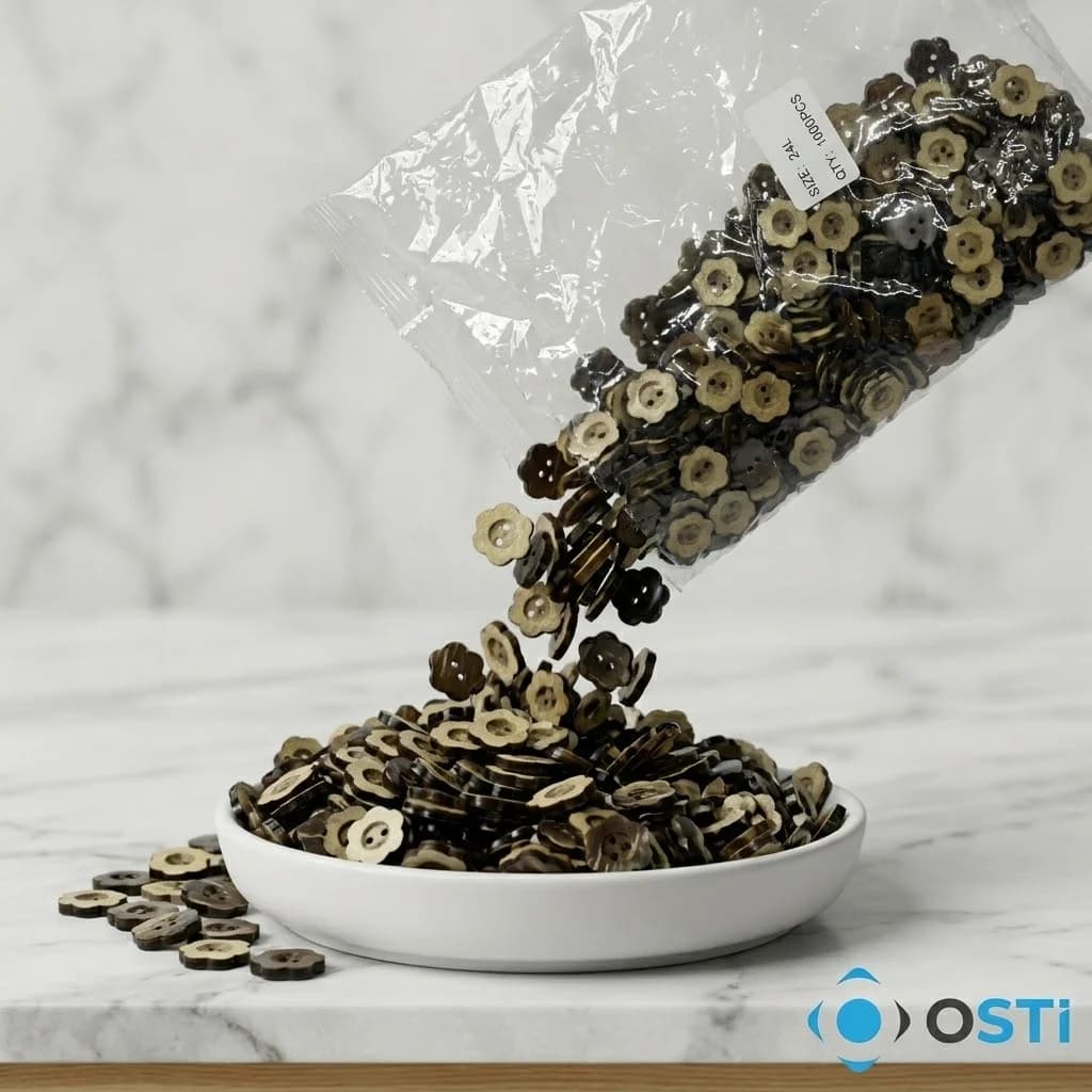 KOKONAT DÜĞME PAPATYA 24 BOY 1000'Lİ