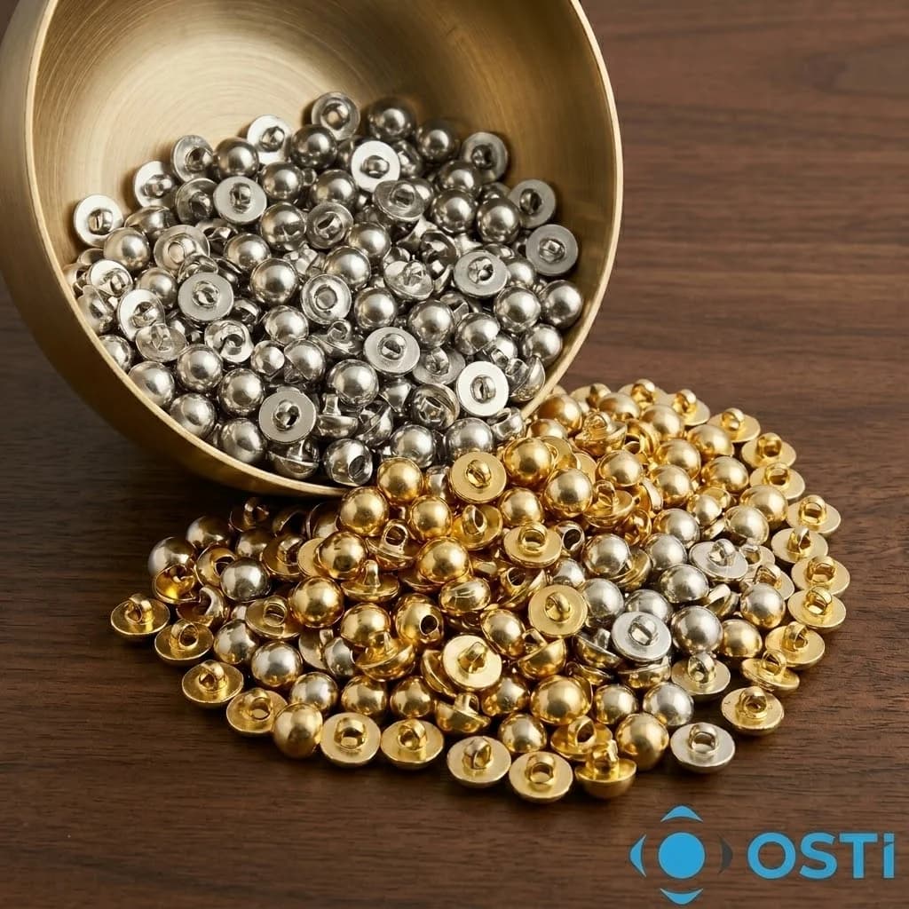 TOP DÜĞME 24MM 500'Lİ ALTIN-GÜMÜŞ