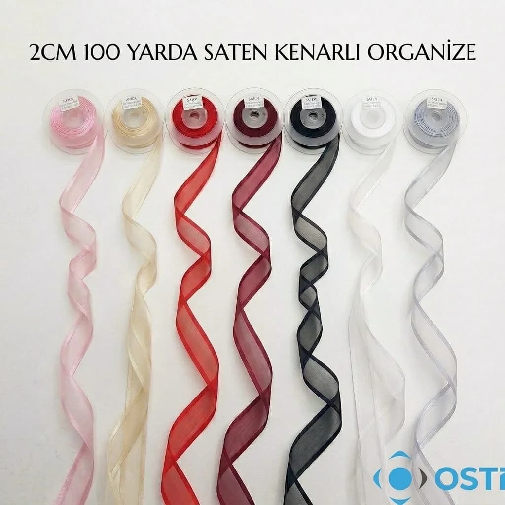 SATEN KENARLI ORGANİZE 2CM 100YARDA