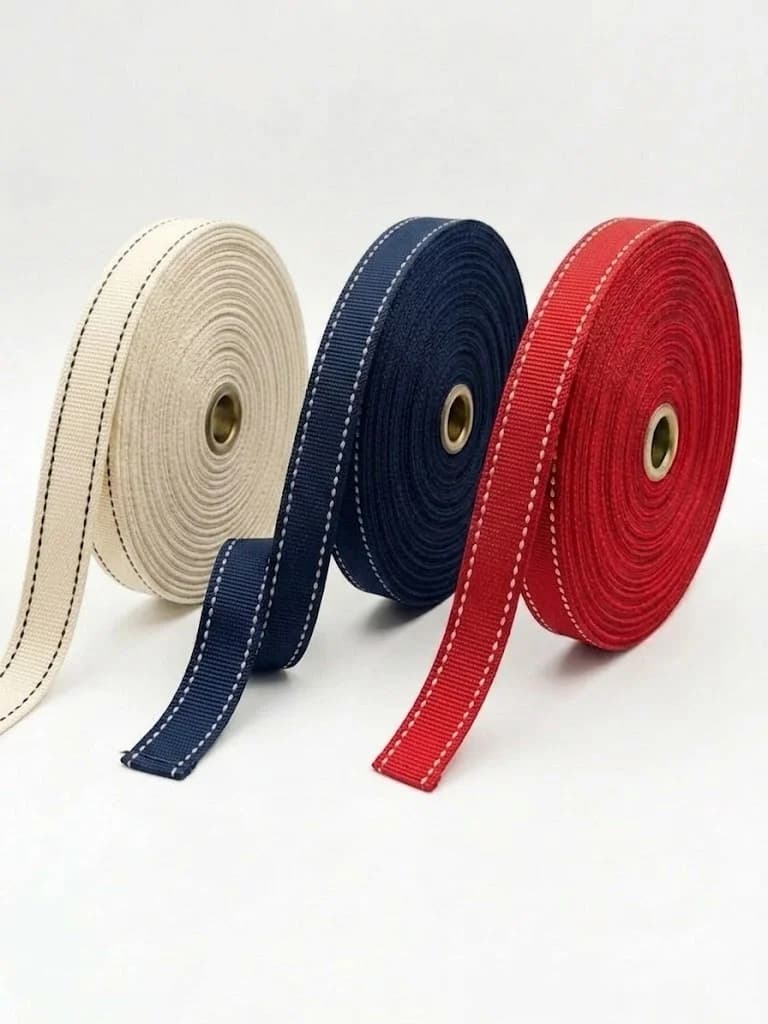 KENARI DİKİŞLİ DOKUMA ŞERİT 1 CM 50 METRE