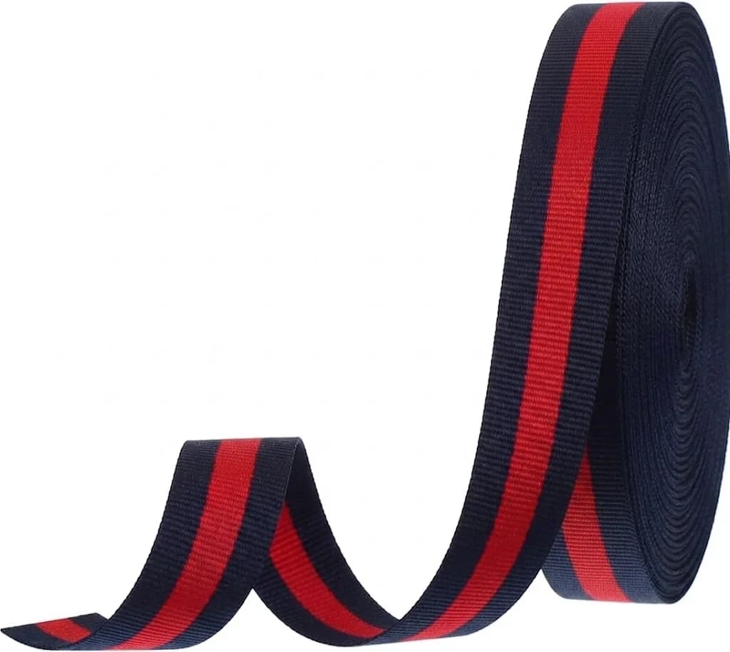 LACİVERT KIRMIZI ŞERİT 1 CM 50 METRE