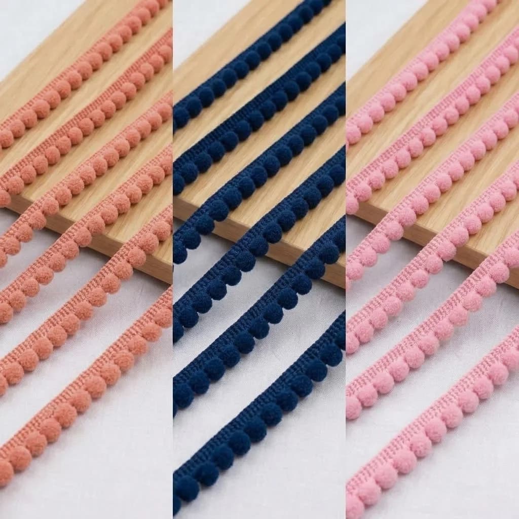 SIK ŞERİT PONPON 0,5 CM 25 YARDA