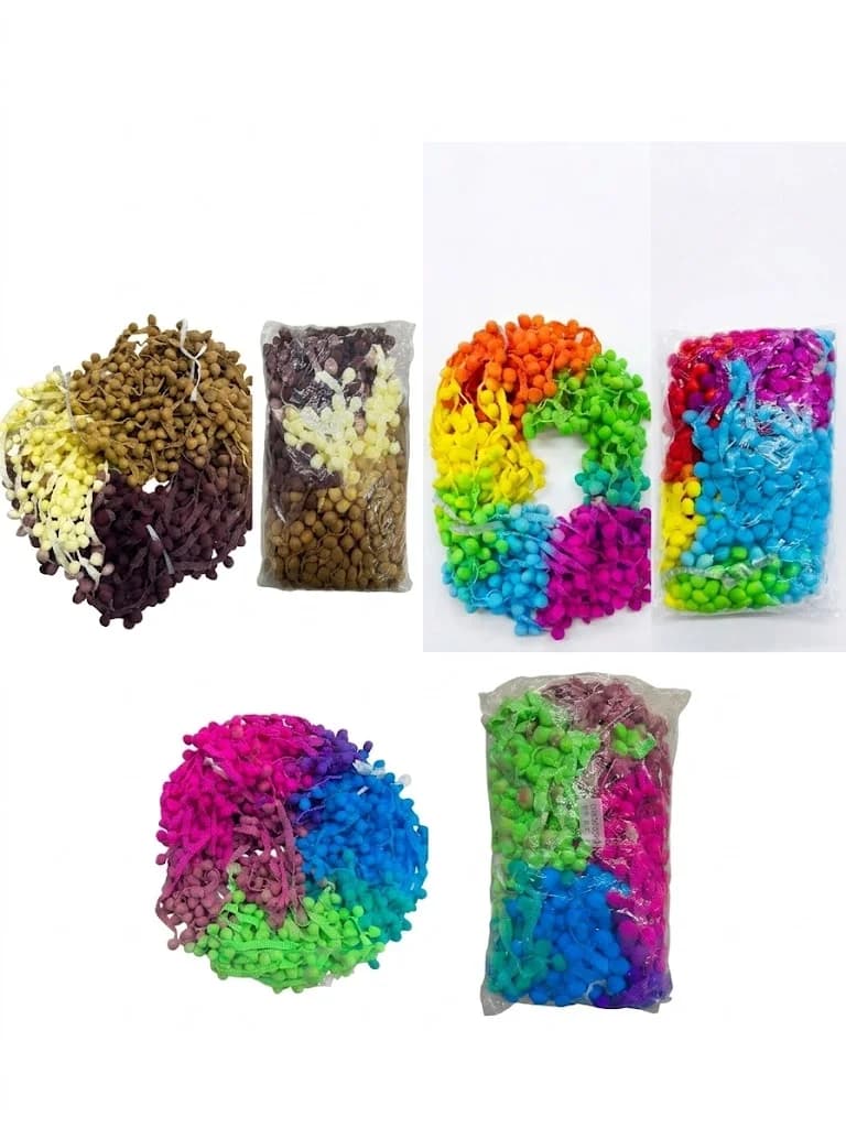 EBRULİ ŞERİT PONPON 1 CM 25 YARDA 