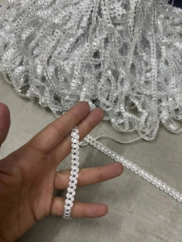GÜMÜŞ - BEYAZ  ŞERİT 100 METRE 0,6 MM
