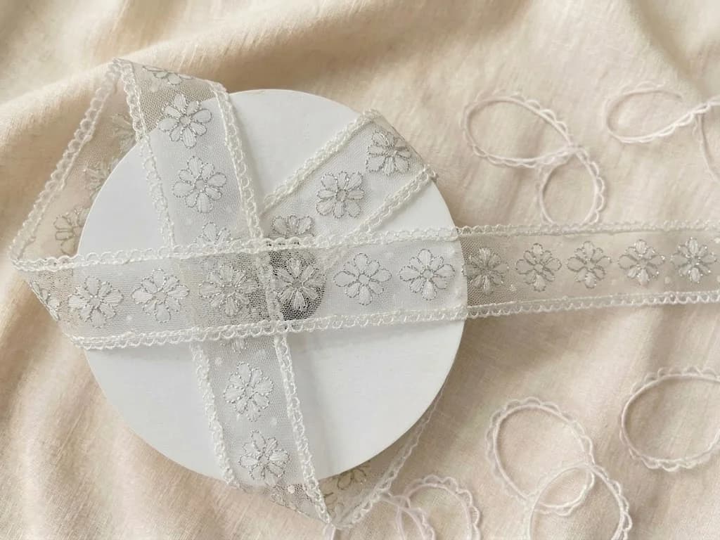 ÇİÇEK DESENLİ KURDELE 2 CM 25 YARDA 