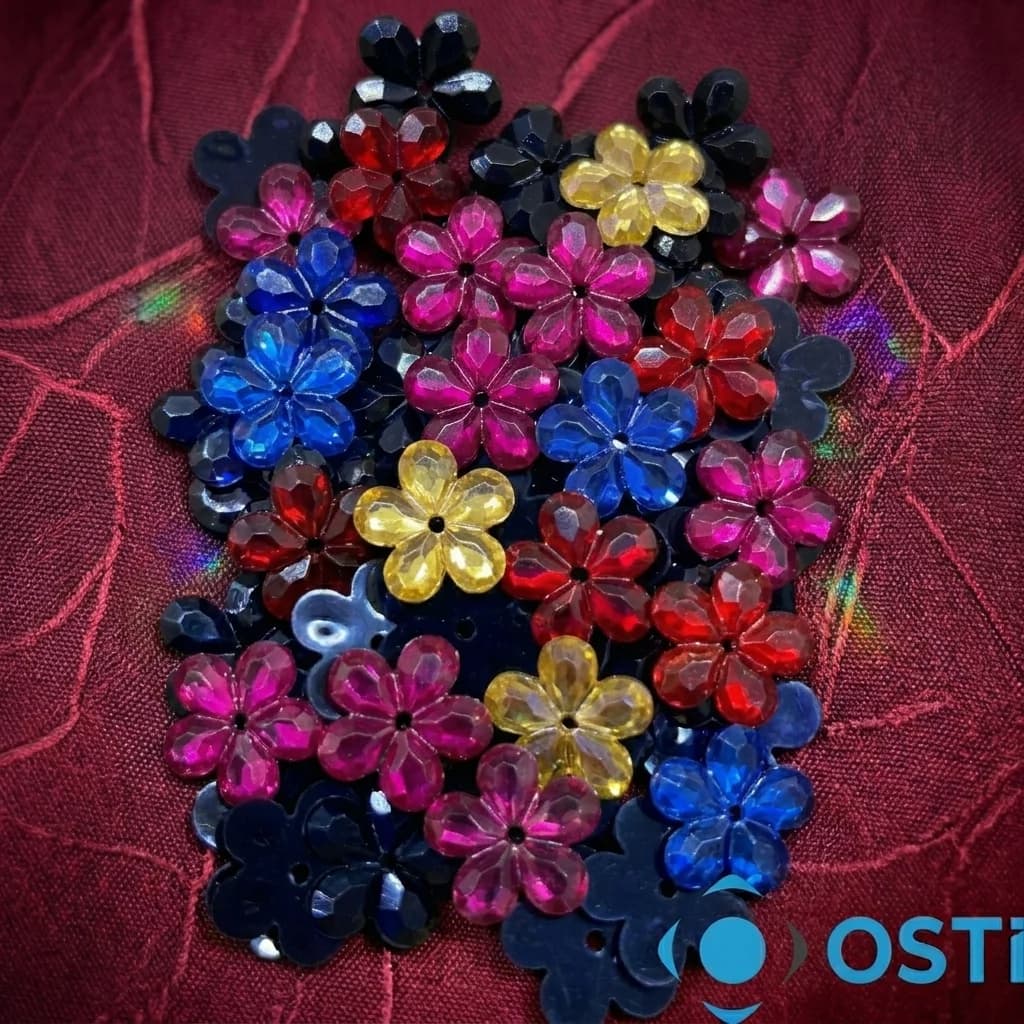 PLASTİK YAPIŞTIRMA PAPATYA TAŞ 20MM