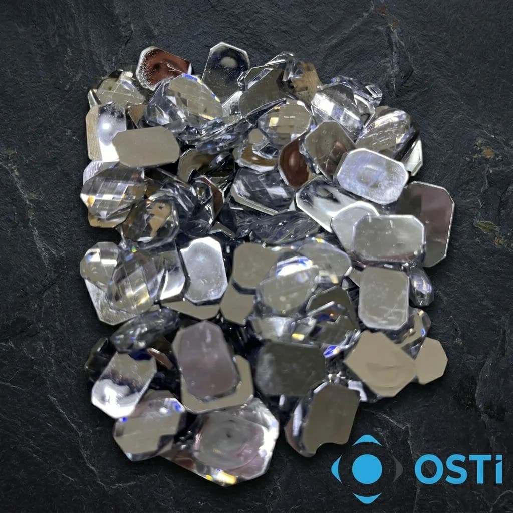 PLASTİK YAPIŞTIRMA KÜÇÜK OVAL TAŞ 20MM