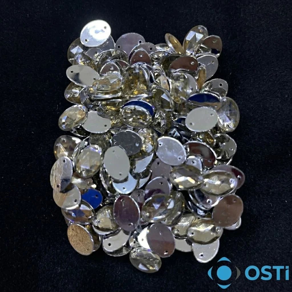 PLASTİK YAPIŞTIRMA MİNİ OVAL TAŞ 20MM 