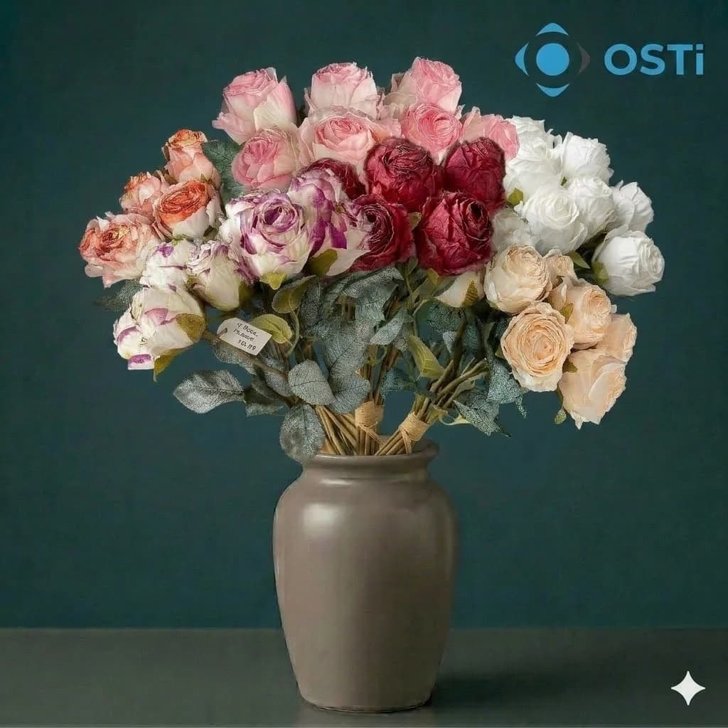 ESKİTME GÜL 40CM (8 DALLI)